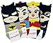 JJMax Women's Superheroes and Villains Cute Cartoon Hero Socks Set, Short Ankle Heroes, One Size