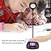 DreamSky Small Alarm Clock with Desk Lamp, 7 Colors Changing Mood Light, USB Port for Cellphone Charging, Snooze, Outlet Powered with DC Adapter Included, Batery Backup.