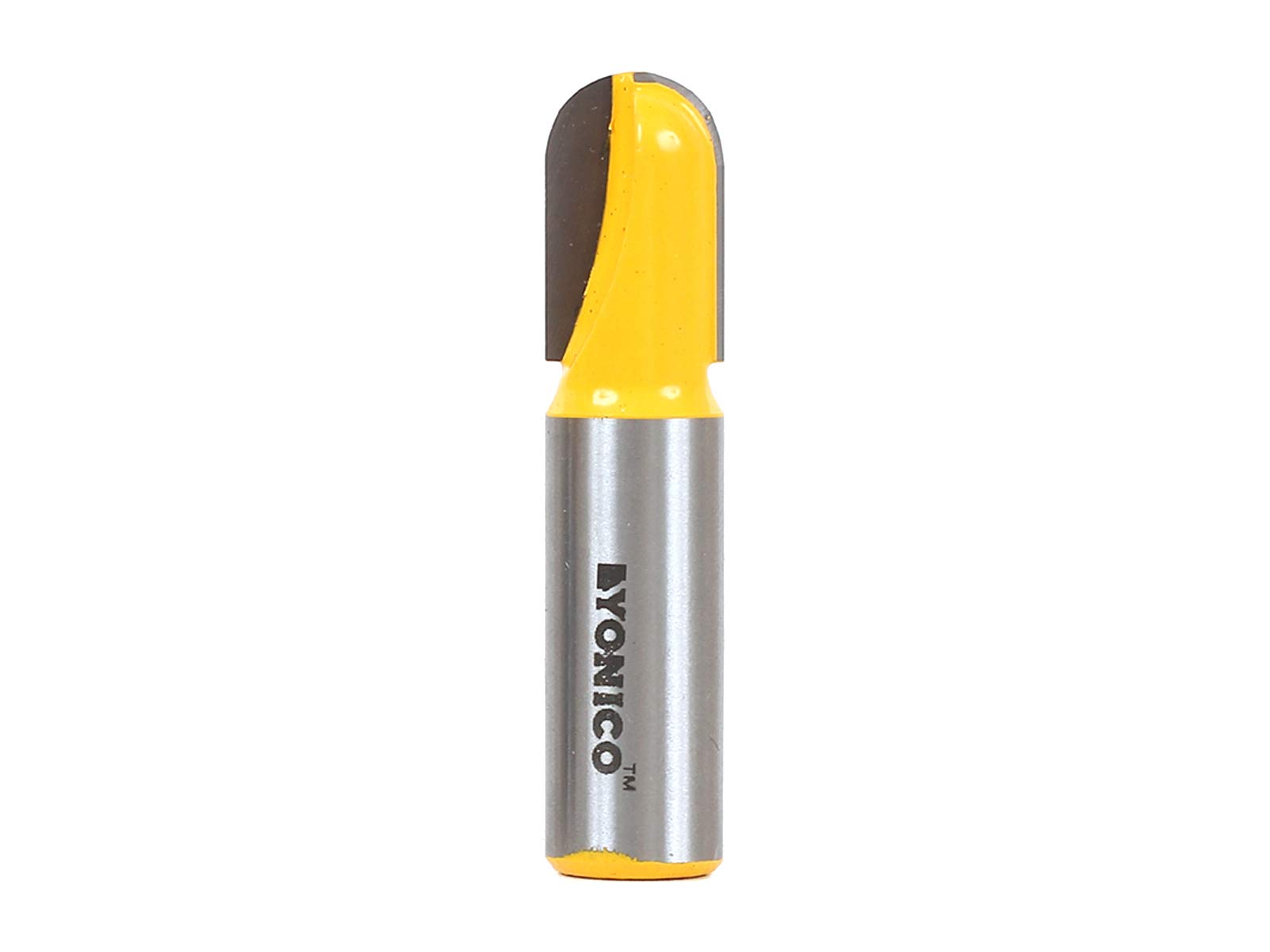 Yonico 14163 - Core Box Router Bit, Radius: 1/4", Diameter: 1/2", Cutting Height: 13/16" - 1/2" Shank