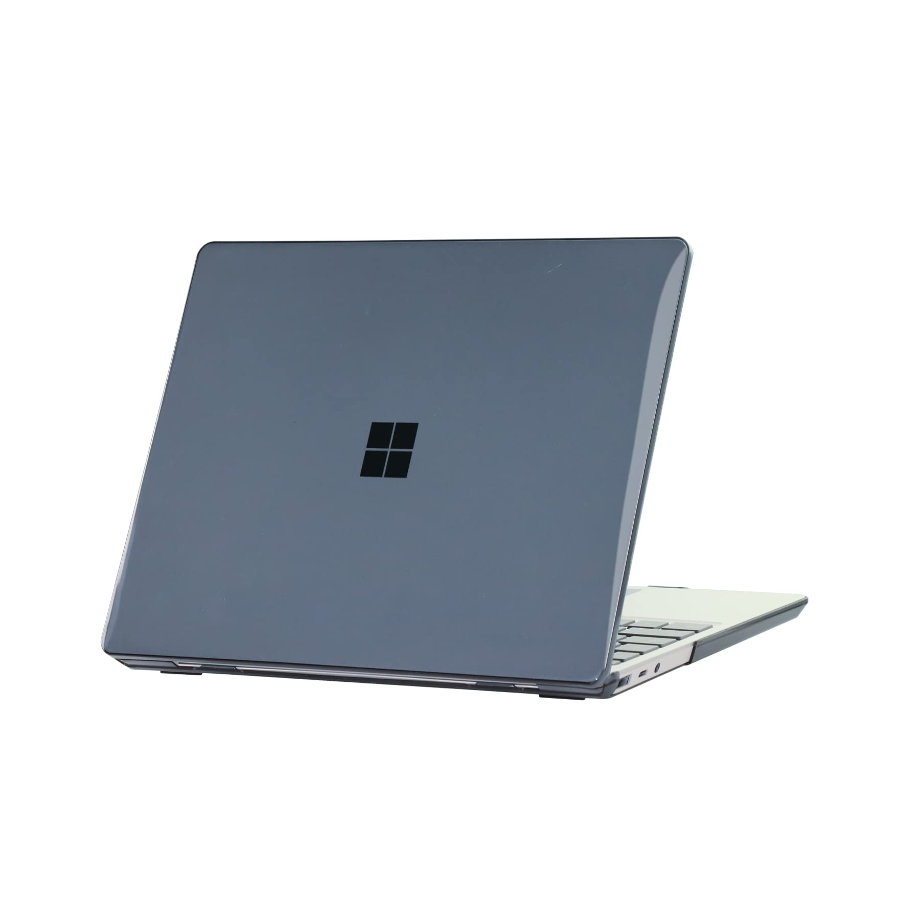 Se7enline Compatible with Microsoft Surface Laptop Go 12.4in Touchscreen Hard Cover for 2022 12.4 inch Surface Laptop Go 2 / 3,Crystal Black
