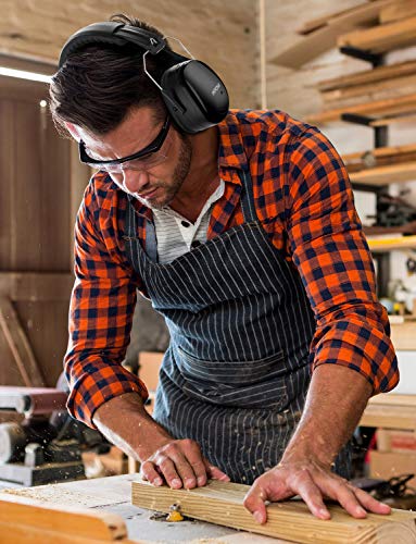 Mpow Noise Reduction Safety Ear Muff with Ear Plugs, Double Noise Reduction NRR 28dB Earmuff with NRR 32dB Earplugs, Professional Ear Protection for Shooting, Hunting, Mowing, Woodworking, Weeding - Thumbnail 5