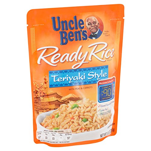 Uncle Ben's Ready Rice, Teriyaki, 8.8-Ounce Pouches (Pack of 12)