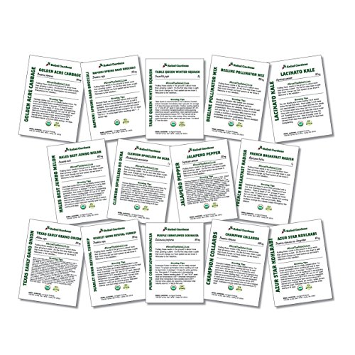 Survival Garden - Organic Seed Bank - Non GMO Heirloom USA Grown Seeds Vault - 28 Varieties of Prepper Vegetables and Flowers - Thumbnail 3