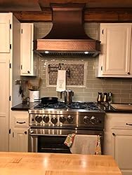 SINDA 36 in Custom Copper Range Hood Wall
