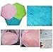 K-Musculo WERSHOW Kids Play Tent Hexagon Pad Mat Princess Castle Playhouse Mat for Girls Children Play Tent Indoor and Outdoor Fun(Pink)