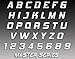 Boat & Jetski Registration Numbers - Domed/raised Decal (16 Pcs) Plain Chrome / Master Series Font Style