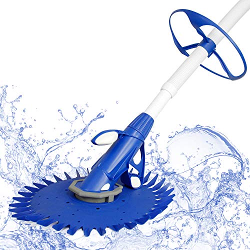 POOLWHALE T860C-000 Automatic Swimming Pool Cleaner,Suitable for Inground and Above Ground Pools/Dia.38mm 80cm x 14pcs Hoses(excluding Soft Wall Pools)