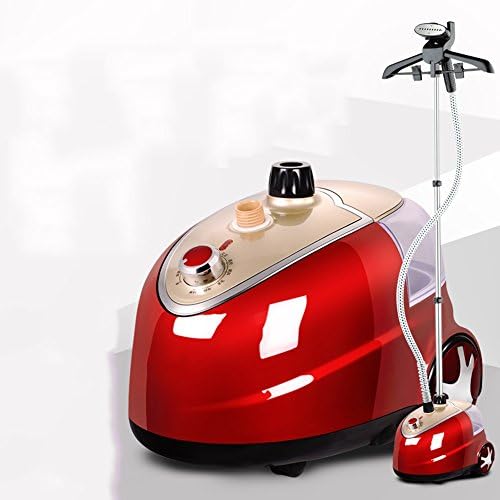 ZZHF Clothes Steamer, 2000W Powerful Fast Heat Garment Steamer, Standing Vertical Large Capacity Steamer Clothes with Fabric Brush, Garment Hanger andRetractable Pole for Home Laundry & Cleaning ( Color : Champagne gold )
