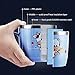 SUPZY [Double Wall] [Stainless Steel + Plastic] Mug Cup with Lid and Handle, Non-breakable Design for Children (2-6Years Old)100% Eco and Environmentally Safe,Size:S (1 Pcs)(Blue)