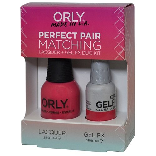 Orly Perfect Pair Matching Lacquer and Gel Duo Kit, Lola Orly Perfect Pair Matching Lacquer and Gel Duo Kit, Lola