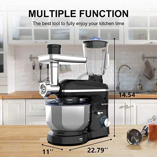 Nurxiovo 3 in 1 Kitchen Stand Mixer Commercial Multifunctional Food