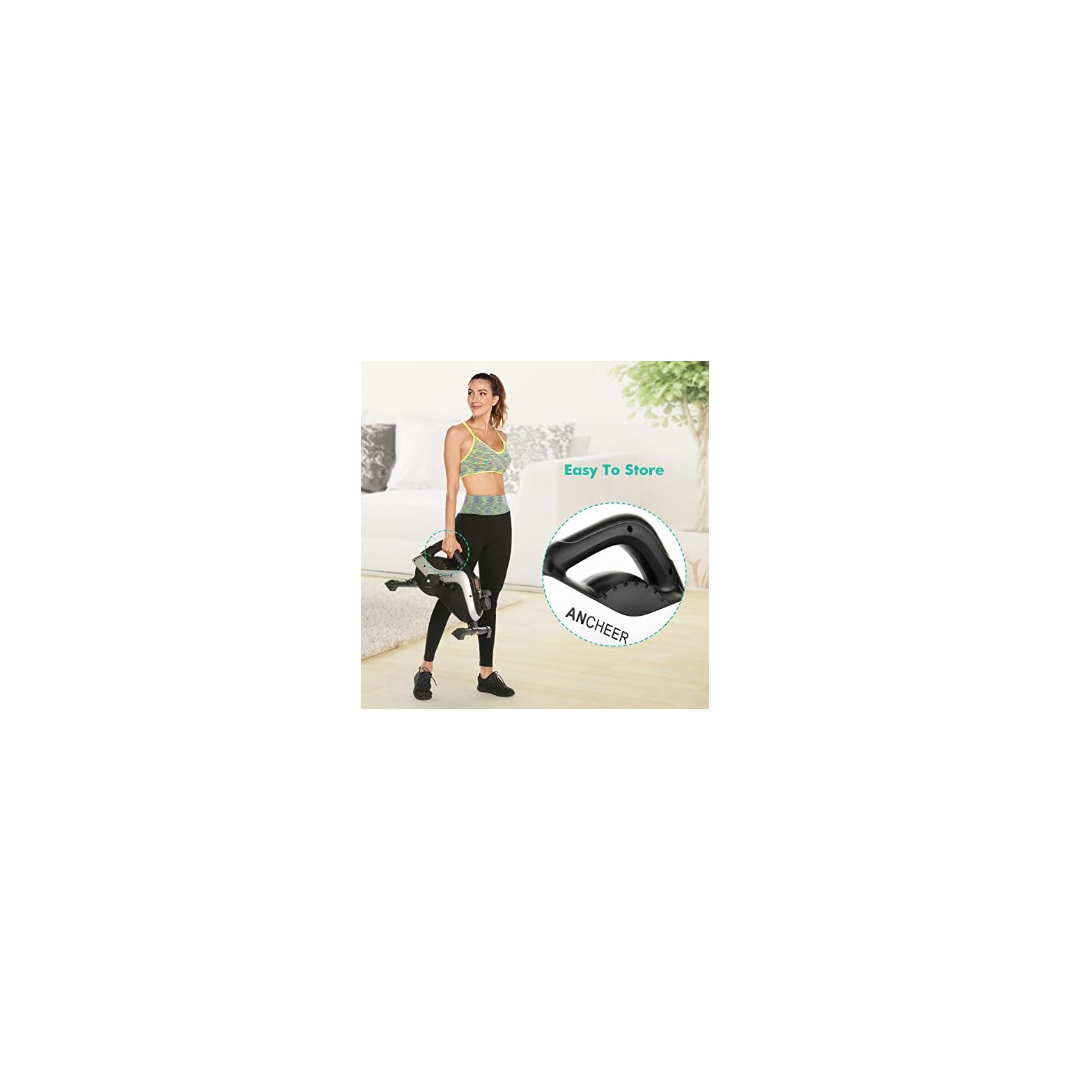 ancheer 2 in 1 heimtrainer fitness fahrrad display