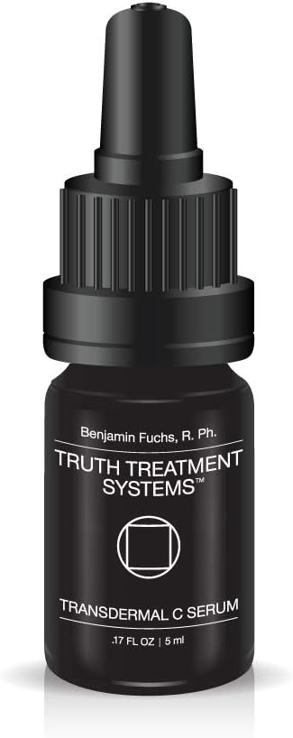 Transdermal Vitamin C Serum by Benjamin Knight Fuchs R.Ph. Truth Treatment Systems (5ML), Moisturizing & Hydrating Face Serum, Supports Collagen & Elastin Production, Anti-Aging