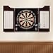 Viper Hudson All-in-One Dart Center: Classic Solid Wood Cabinet & Official Sisal/Bristle Dartboard Bundle with Steel-Tip Dart Set, Dry Erase Scoreboard & Out-Chart, Mahogany Finish