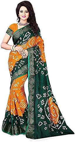 FabDiamond Women's Cotton Saree with Blouse Piece