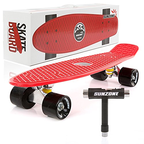 Buy SUNZONE Mini Complete Skateboard Plastic Cruiser Standard Skate