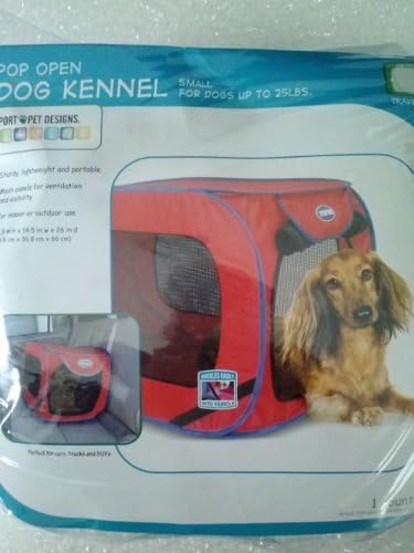 sport pet designs pop open dog kennel