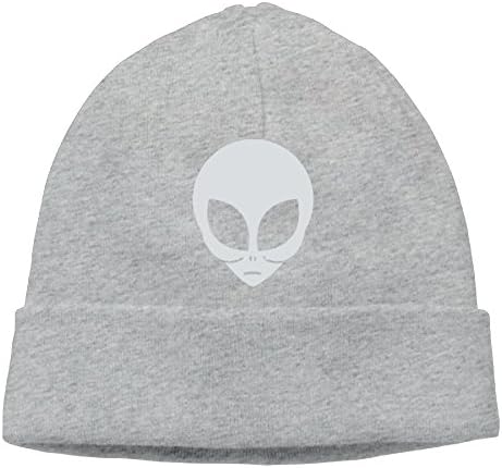 HNJI0JIAA Geek Adult TeeStars - Alien Head - Believe Alien Face Print UFO Winter Cap Hats Ash