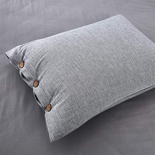 image for ESLITE LIFE 3 PCS Bedding Duvet Cover Queen, 100% Cotton Duvet Cover S