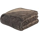 WarmZone Heat Reflective Blanket, Chocolate (Throw) – Thermo-Conducive Coating Reflects Body Heat for Pleasant Warmth – Ultra-Soft Micro-Sherpa Fabric – 100% Safe, No Cords or Plugs – Machine Washable