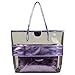 Summer Large Semi Clear Handbags Beach Bags Work Clear Bags for Women