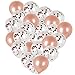 WeTheParty Rose Gold Confetti Balloons | 40 Pack of Balloons | Decoration for Bridal Shower Balloons, Rose Gold Party Decorations, Globos Para Fiestas, Beautiful Pearl Finish
