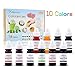 Ktdorns Soap Dye Soap Making Set - 10 Liquid Colors for Soap Coloring,Coal Black, Royal Blue,Chocolate Brown,Lemon Yellow,Fruit Green,Sunset Red,Sunset Yellow,Deep Pink,Super Red and Grape Violet. primary