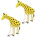 SUSHAFEN 2 Pcs Giraffe Walking Animal Balloons Inflatable Animal Balloons Toy Ballons Kids Farm Animal Theme Birthday Party Supplies Home Garden Decorations