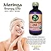 Moringa Oil Organic 8 oz 100% Pure, Cold Pressed, Food Grade, Amber Glass Bottle & Pop top. Use to Rejuvenate, Moisturize & Heal Face, Body, Skin and Hair.
