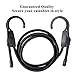 Edobil Adjustable Bungee Cord, 59-Inch Shock Rope with Wide Opening Hooks,For Cars, Camping, RVs, Trunks, Luggage Racks Clothes Hanger(Black)