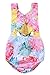 Baby Girls Full Flower Print Sleeveless Tassels Backless Floral Romper Jumpsuit