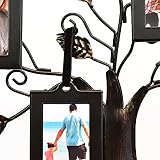 Thetford Design Family Tree Photo Frame with 6 Hanging Frames, Black Metal view 5