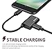 2 in 1 Lightning Adapter for iPhone 8/8 Plus, iPhone X, iPhone 7/7 Plus, Steanum Lightning to 3.5mm AUX Headphone Jack Splitter Cable (Audio + Charge) Support iOS 11 - Black