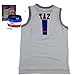 TAZ ! Space Jam Jersey Basketball Jersey Include Free Themed Wristbands (WHITE, M)