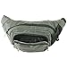 alpine swiss Men's Fanny Pack Travel Case Adjustable Belt Sport Pouch Waist Bag, Gray, One Size