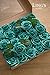 Ling's Moment Artificial Flowers 50Pcs Teal Turquoise Roses Decor w/Stems,3
