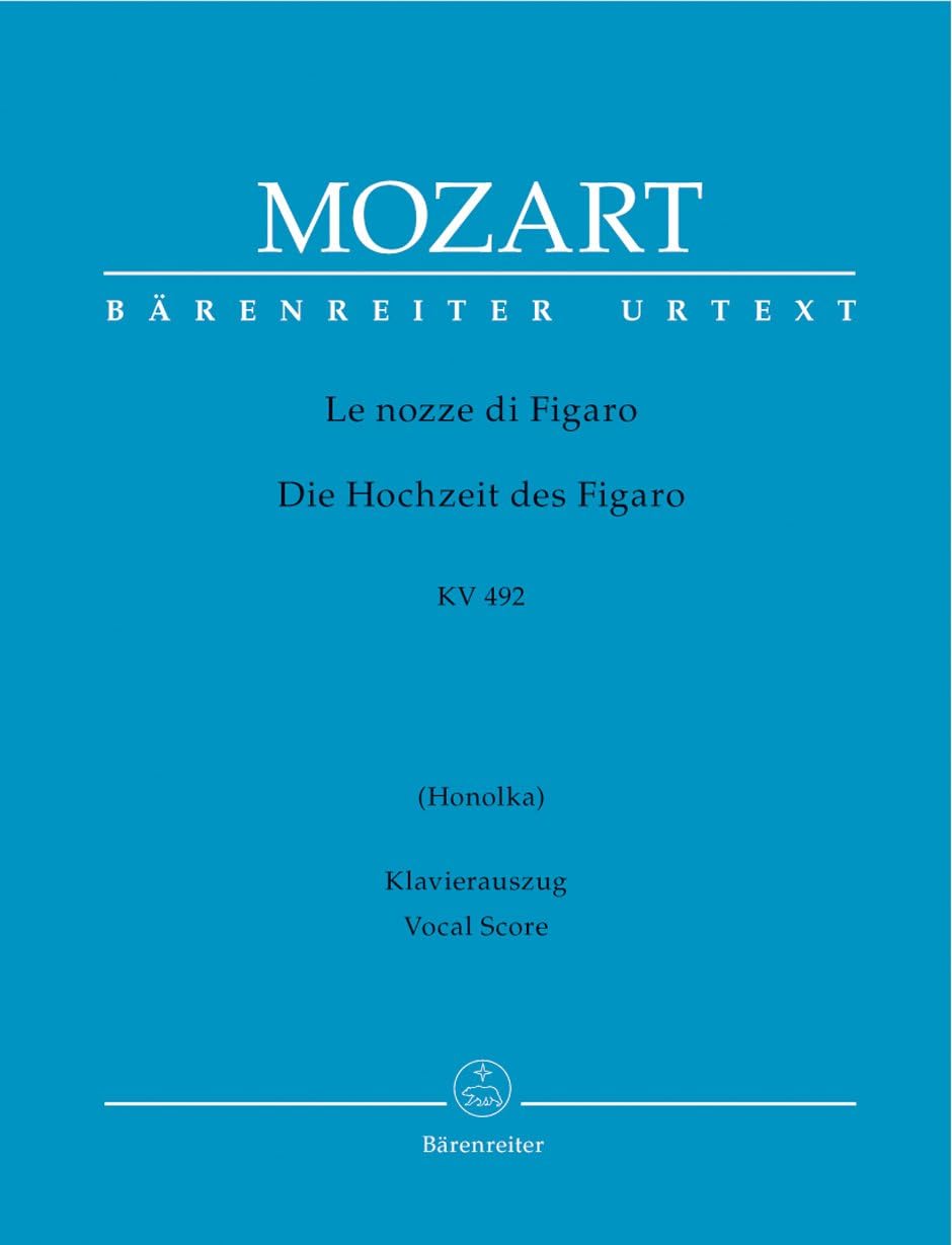Le nozze di Figaro (ital./dt.). Opera buffa in quattro atti. Honolka-Übers. (geb.) KV 492: Die Hochzeit des Figaro. Opera buffa in 4 Akten. KV 492