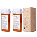 Belle 2 Pack Roll on Hot Depilatory Water-Soluble Wax Cartridges Warm Honey Soft Sugar for Hair Removal Warmer Professional Use, 5.30 Oz