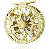 Piscifun Blaze Mid Arbor Fly Fishing Reel with CNC-machined Aluminum Alloy Body 3/4 Gold