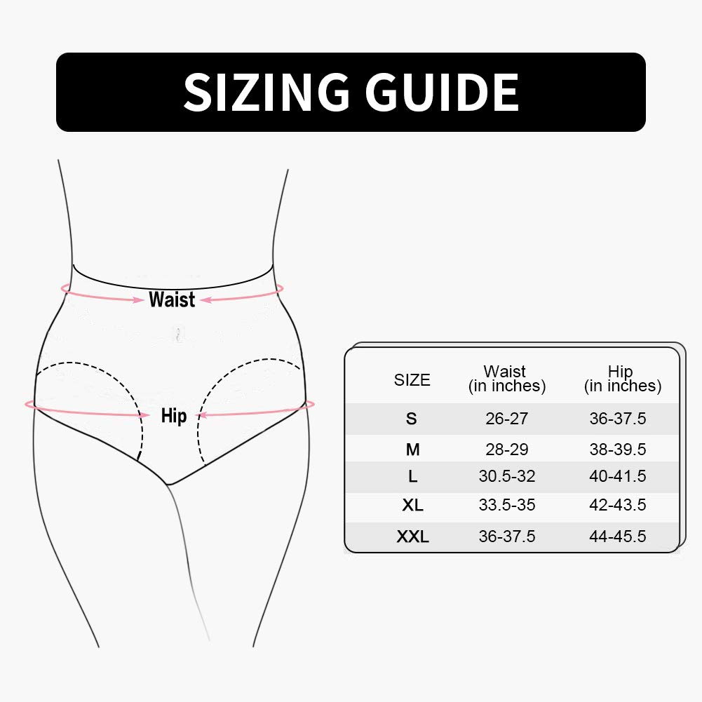 IESUNNY Women\'s Cotton Lace Underwear Panties Soft Comfortable Breathable High Rise Ladies Briefs for Women