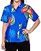 La Leela Beach Top Blouses Casual Women Hawaiian Shirt Aloha Boho Holiday Tank Button Up