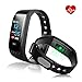 Fitness Tracker with Heart Rate Monitor Color Screen Activity Tracker IP67 Waterproof Smart Bracelet Sleep Monitor Shake Hand To Take Photo And Call/SMS Reminder