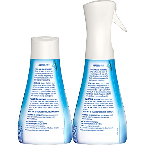 CLOROX BATHROOM ULTRA FOAMER, HOUSEHOLD ESSENTIALS, FRESH CLEAN, 1 SPRAY AND 1 REFILL, 16 FL OZ EACH (PACKAGE MAY VARY)