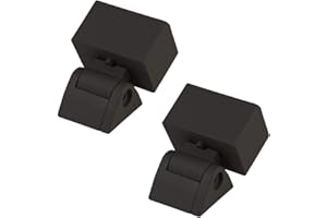 Deckorators Contemporary Rectangular in Stair Top Rail Brackets - Textured Black (with Screws)