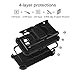 J1 (2016) Case, Luna 2016, Express 3 Case, Venoro Heavy Duty Shockproof Rugged Three-Layer Full Body Protection Case Cover with Belt Swivel Clip and Kickstand for Samsung Galaxy J1 (2016) (Black)