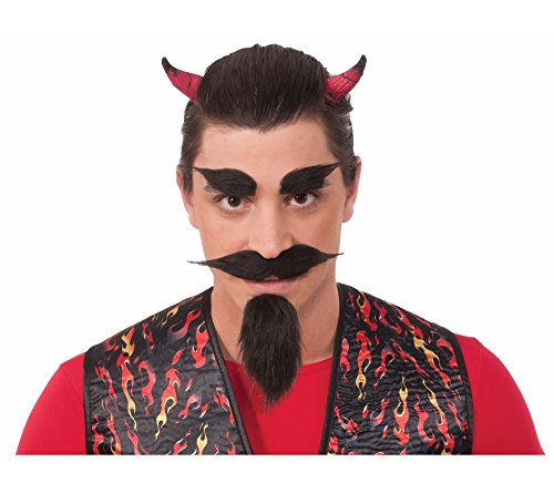Devil Black Beard & Facial Hair Set
