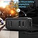 Portable Waterproof Bluetooth Speaker with Wireless,Loud Outdoor Bluetooth Speakers with Superior Bass,Stereo,20W Loud Volume,TF Card,Built in Dual Mic,TWS,24Hours Playtime, 3600mAh,Black,SHIDU