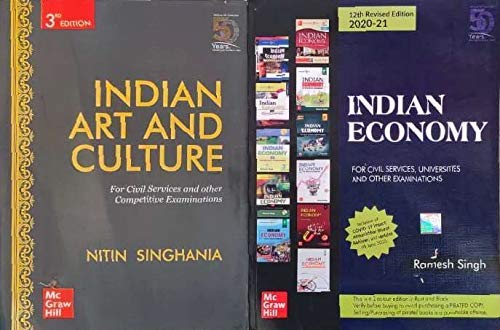 Indian Economy + Indian Art and Culture – McGraw Hill – Combo Set of 2 Books for UPSC