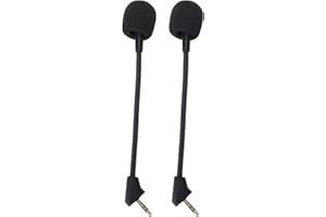 Headset Replacement Microphone, Noise Cancelling 3.5mm Plug Gaming Mic, 2pcs Set for Streaming and Casual Use