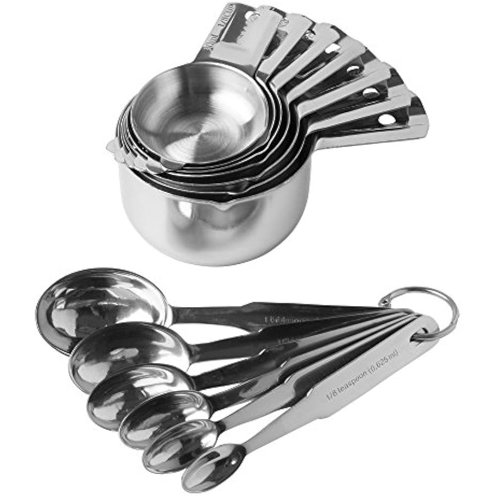 Measuring Cups And Spoons 13 Piece Complete Set Of Quality Professional